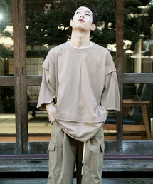 Air Tokyo（エアートウキョー）の「オーバーサイズ　カットオフ ショートスリーブ カットソー（Tシャツ/カットソー）」