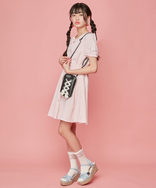 JENNI（ジェニィ）の「レースアップマルチショルダー（ショルダーバッグ・キッズ・ブラック/サックスブルー/オフホワイト・F）」の15枚目の写真