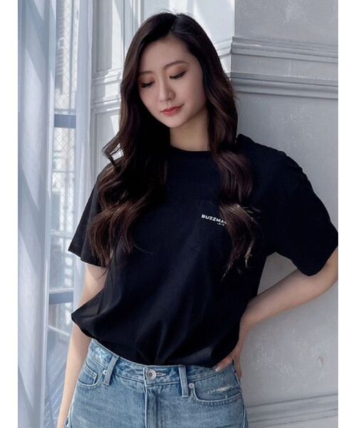 GYDA（ジェイダ）の「【WEB限定】PAPARAZZI BUNNY ロゴTシャツ（Tシャツ/カットソー・レディース・ブラック/オフホワイト/オレンジ・FREE）」の8枚目の写真