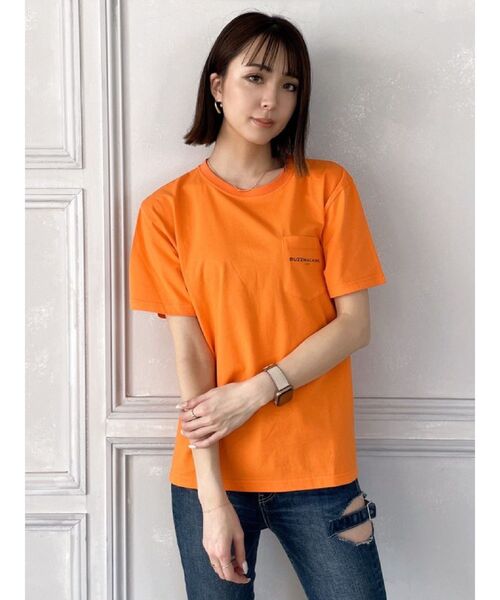 GYDA（ジェイダ）の「【WEB限定】PAPARAZZI BUNNY ロゴTシャツ（Tシャツ/カットソー・レディース・ブラック/オフホワイト/オレンジ・FREE）」の4枚目の写真