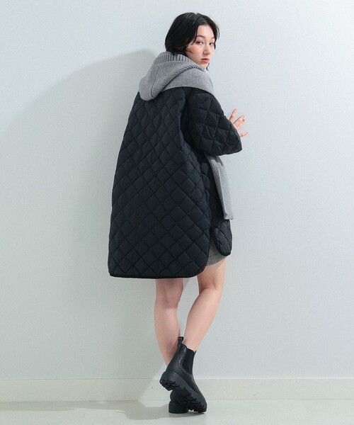 Ray BEAMS（レイビームス）の「Ray BEAMS / フード リブ マフラー（マフラー・レディース・ブラック/グレー・ONE SIZE）」の15枚目の写真