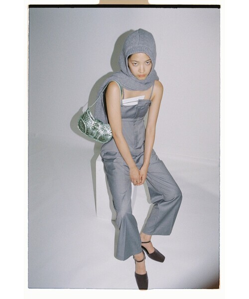 Ray BEAMS（レイビームス）の「Ray BEAMS / フード リブ マフラー（マフラー・レディース・ブラック/グレー・ONE SIZE）」の17枚目の写真