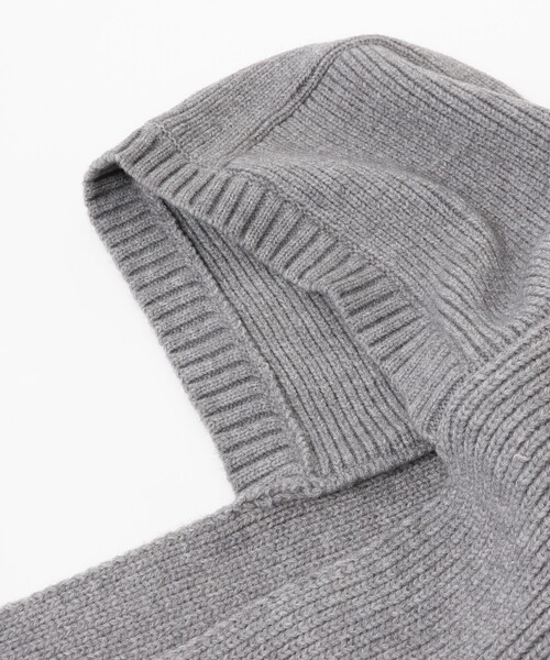 Ray BEAMS（レイビームス）の「Ray BEAMS / フード リブ マフラー（マフラー・レディース・ブラック/グレー・ONE SIZE）」の3枚目の写真