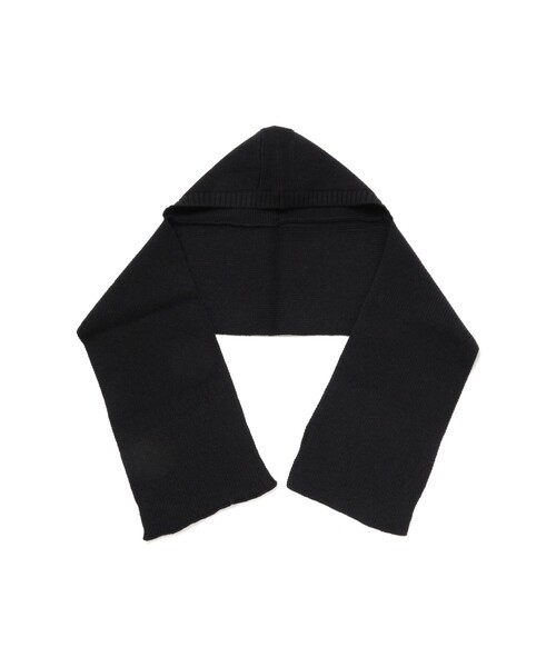 Ray BEAMS（レイビームス）の「Ray BEAMS / フード リブ マフラー（マフラー・レディース・ブラック/グレー・ONE SIZE）」の4枚目の写真