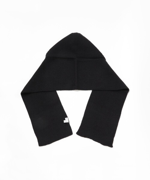 Ray BEAMS（レイビームス）の「Ray BEAMS / フード リブ マフラー（マフラー・レディース・ブラック/グレー・ONE SIZE）」の5枚目の写真