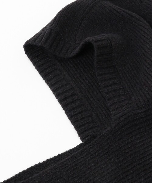 Ray BEAMS（レイビームス）の「Ray BEAMS / フード リブ マフラー（マフラー・レディース・ブラック/グレー・ONE SIZE）」の7枚目の写真