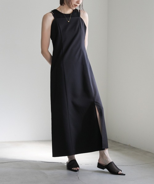 select MOCA（セレクトモカ）の「スクエアネックスリットキャミソール