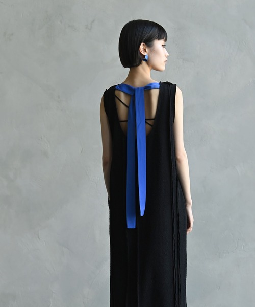 funda mine（ファンダマイン）の「funda mine パイルコネクトワンピース（ワンピース・レディース・ブルー/ブラック×ブルー/ブラック・FREE）」の2枚目の写真