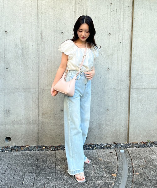 Olu.（オルドット）の「トライアングル2wayバッグ（ハンドバッグ・レディース・アイボリー/ベージュ/ピンク・FREE）」の14枚目の写真