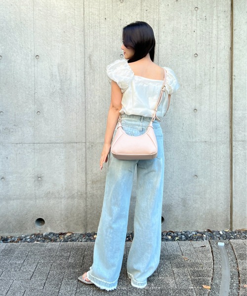 Olu.（オルドット）の「トライアングル2wayバッグ（ハンドバッグ・レディース・アイボリー/ベージュ/ピンク・FREE）」の20枚目の写真