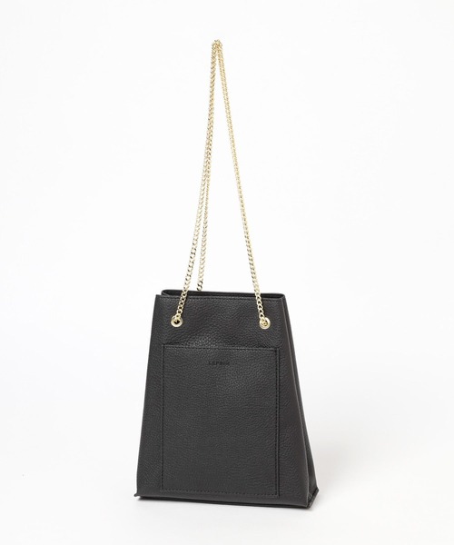 LEPSIM(レプシィム)の「チェーンヅカイミニショルダー 909103(ショルダーバッグ・レディース・ブラック/ダークベージュ/ガンメタ・ONE SIZE)」の12枚目の写真