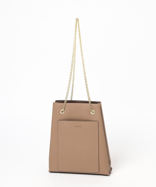 LEPSIM(レプシィム)の「チェーンヅカイミニショルダー 909103(ショルダーバッグ・レディース・ブラック/ダークベージュ/ガンメタ・ONE SIZE)」の13枚目の写真