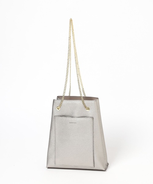 LEPSIM(レプシィム)の「チェーンヅカイミニショルダー 909103(ショルダーバッグ・レディース・ブラック/ダークベージュ/ガンメタ・ONE SIZE)」の14枚目の写真