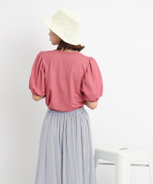 DRESKIP(ドレスキップ)の「◆【接触冷感】大人なゆるっと感 パワショル トップス(Tシャツ/カットソー・レディース・ライトブルー/ブラック/ピンク系/ライトベージュ・02/03/04)」の19枚目の写真