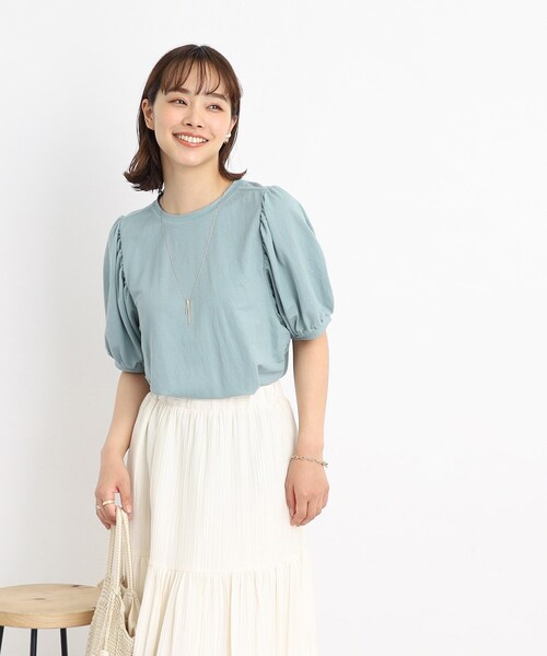 DRESKIP(ドレスキップ)の「◆【接触冷感】大人なゆるっと感 パワショル トップス(Tシャツ/カットソー・レディース・ライトブルー/ブラック/ピンク系/ライトベージュ・02/03/04)」の20枚目の写真
