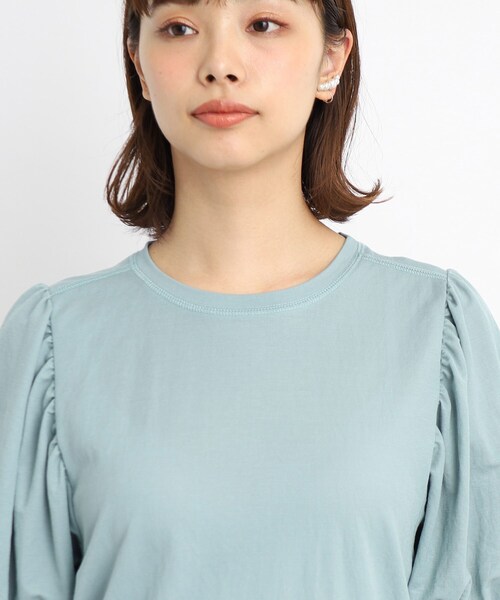 DRESKIP(ドレスキップ)の「◆【接触冷感】大人なゆるっと感 パワショル トップス(Tシャツ/カットソー・レディース・ライトブルー/ブラック/ピンク系/ライトベージュ・02/03/04)」の13枚目の写真