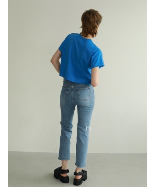 AMAIL(アマイル)の「Straight type denim(デニムパンツ・レディース・ブルー・S/M)」の5枚目の写真