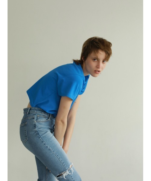 AMAIL(アマイル)の「Straight type denim(デニムパンツ・レディース・ブルー・S/M)」の6枚目の写真