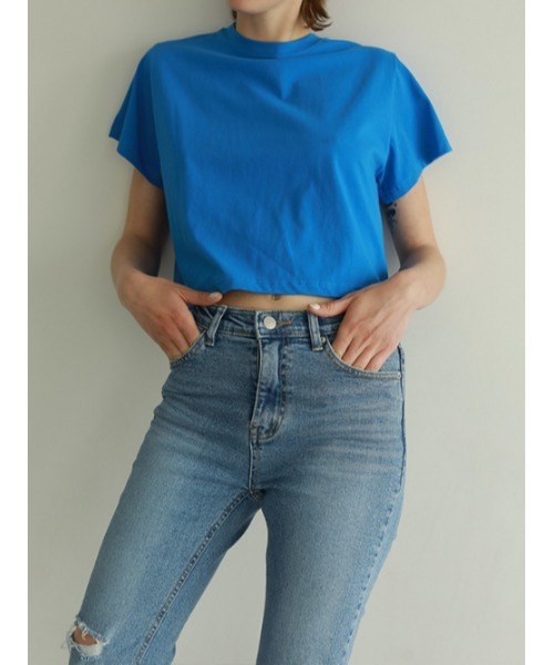 AMAIL(アマイル)の「Straight type denim(デニムパンツ・レディース・ブルー・S/M)」の7枚目の写真
