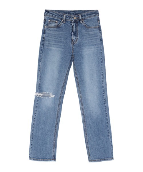 AMAIL(アマイル)の「Straight type denim(デニムパンツ・レディース・ブルー・S/M)」の8枚目の写真