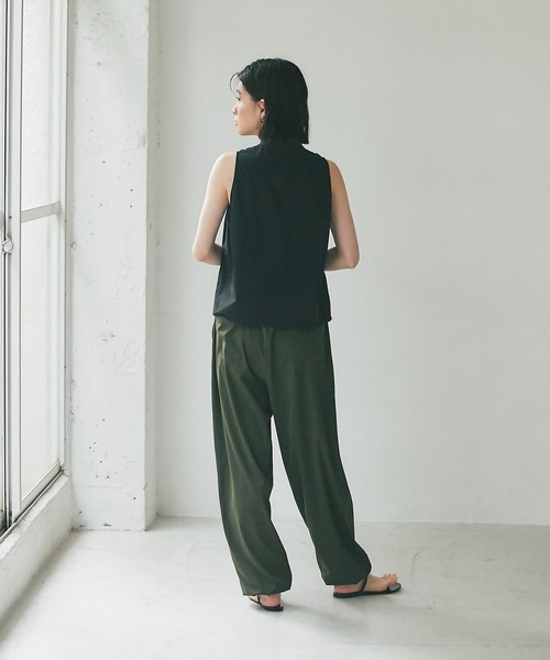 RIVE DROITE（リヴドロワ）の「Trip by RIVE DROITE/ギャザーワイドパンツ（その他パンツ・レディース・ブラック/カーキ・FREE）」の11枚目の写真