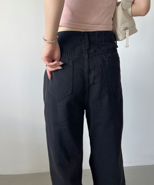 CLEA（クレア）の「ダメージクラッシュワイドデニムパンツ（デニムパンツ・レディース・ブルー/ブラック・M/L）」の6枚目の写真