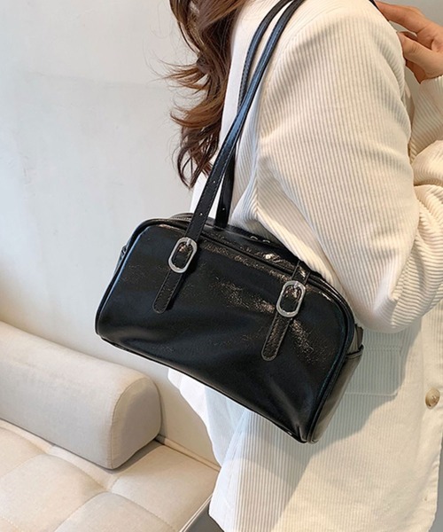 Chick(チック)の「ミニハンドバック ボストン ホーボーバッグ(ハンドバッグ・メンズ・ブラック/ブラウン/ホワイト・ONE SIZE)」の2枚目の写真