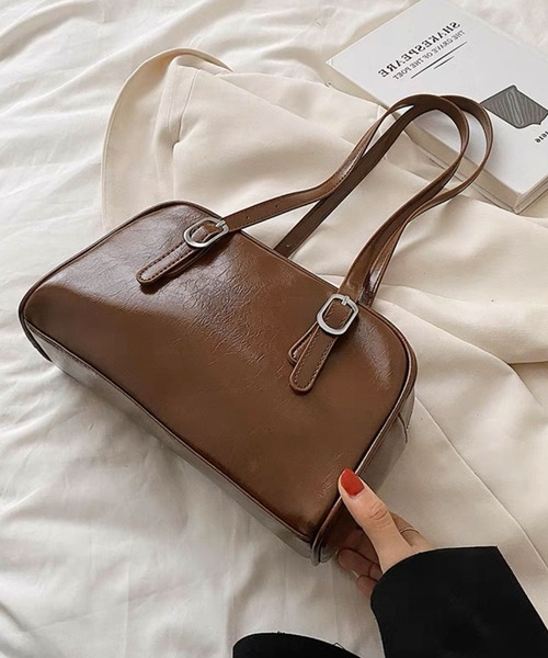 Chick(チック)の「ミニハンドバック ボストン ホーボーバッグ(ハンドバッグ・メンズ・ブラック/ブラウン/ホワイト・ONE SIZE)」の8枚目の写真