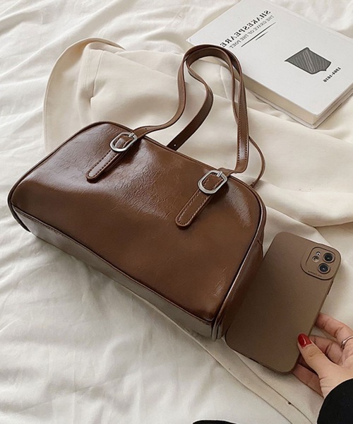 Chick(チック)の「ミニハンドバック ボストン ホーボーバッグ(ハンドバッグ・メンズ・ブラック/ブラウン/ホワイト・ONE SIZE)」の12枚目の写真