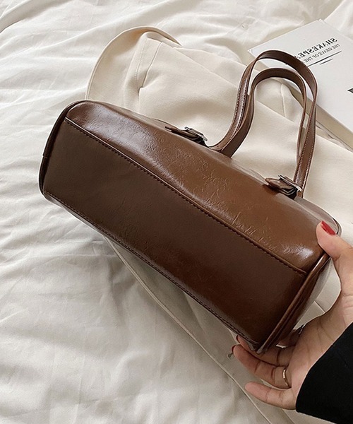 Chick(チック)の「ミニハンドバック ボストン ホーボーバッグ(ハンドバッグ・メンズ・ブラック/ブラウン/ホワイト・ONE SIZE)」の13枚目の写真