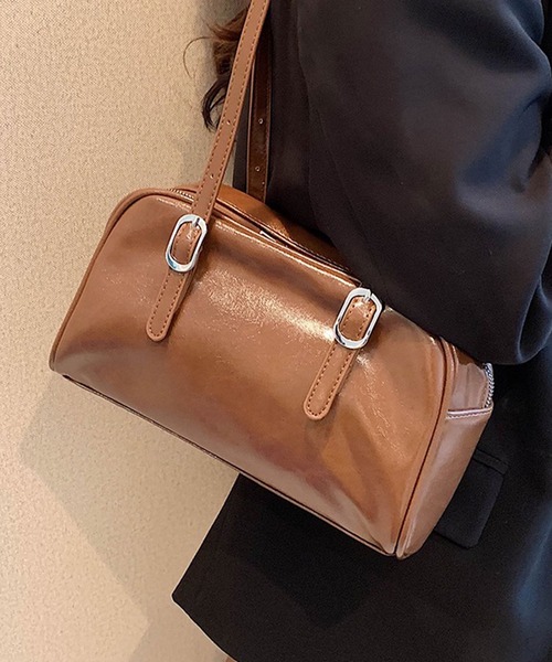 Chick(チック)の「ミニハンドバック ボストン ホーボーバッグ(ハンドバッグ・メンズ・ブラック/ブラウン/ホワイト・ONE SIZE)」の6枚目の写真