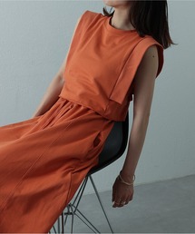 COLONY 2139 | two one three nine +0 / ミニ裏毛ノースリフレアワンピース(ワンピース)