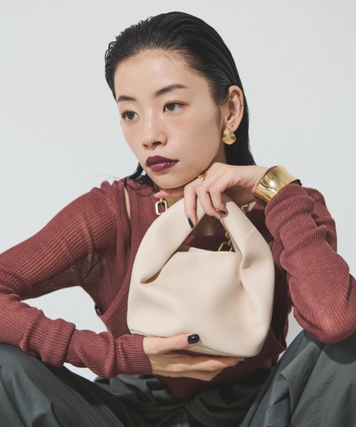 Solace(ソレイス)の「2WAYミニBAG/ショルダー付き(ショルダーバッグ・レディース・ホワイト/ピンク/ブラック・FREE)」の1枚目の写真