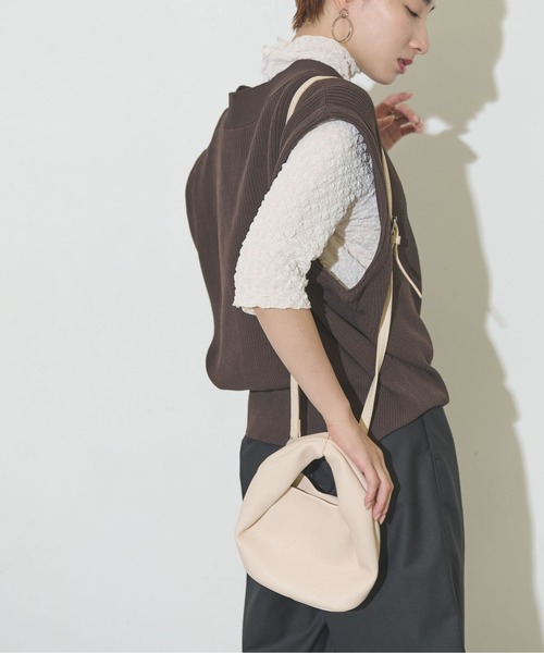 Solace(ソレイス)の「2WAYミニBAG/ショルダー付き(ショルダーバッグ・レディース・ホワイト/ピンク/ブラック・FREE)」の4枚目の写真