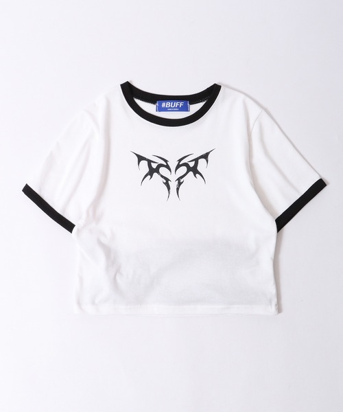 VENHIT★韓国★大人気★HEART CLUBS クロップド 半袖T アイテム VENHIT HEART CLUBS クロップ半袖Tシャツ | GVG