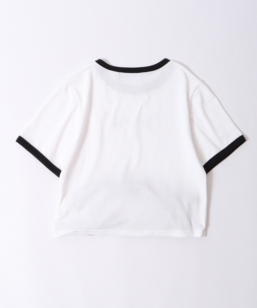 FUNALIVE(ファンアライブ)の「韓国製 ダークハートモチーフクロップド丈紐デザインTシャツ 半袖(Tシャツ/カットソー・レディース・ブラック/カーキ/ピンク/ホワイト・FREE)」の8枚目の写真