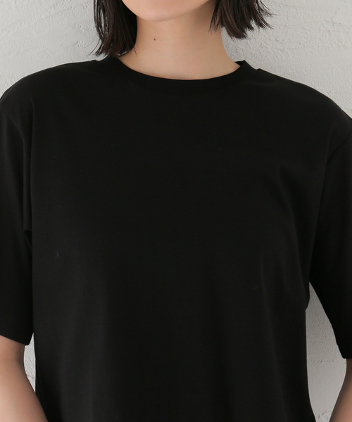 IENA(イエナ)の「クロップドTシャツ(Tシャツ/カットソー・レディース・ブラック/ベージュ・FREE)」の5枚目の写真