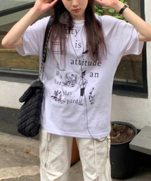 handwriting print tee