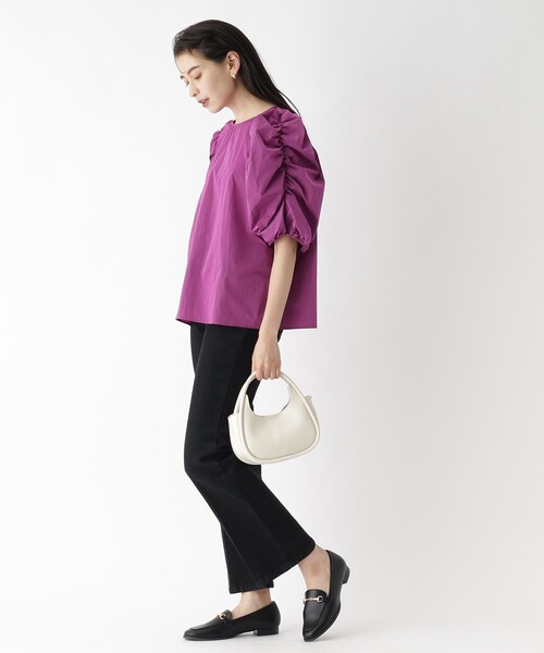 OPAQUE.CLIP（オペークドットクリップ）の「◆【抗菌防臭加工/低反発/2cmヒール】ビット付きローファー（パンプス・レディース・ブラック/グレー/ダークブラウン・02/03/01）」の16枚目の写真