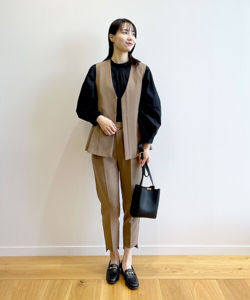 OPAQUE.CLIP（オペークドットクリップ）の「◆【抗菌防臭加工/低反発/2cmヒール】ビット付きローファー（パンプス・レディース・ブラック/グレー/ダークブラウン・02/03/01）」の14枚目の写真