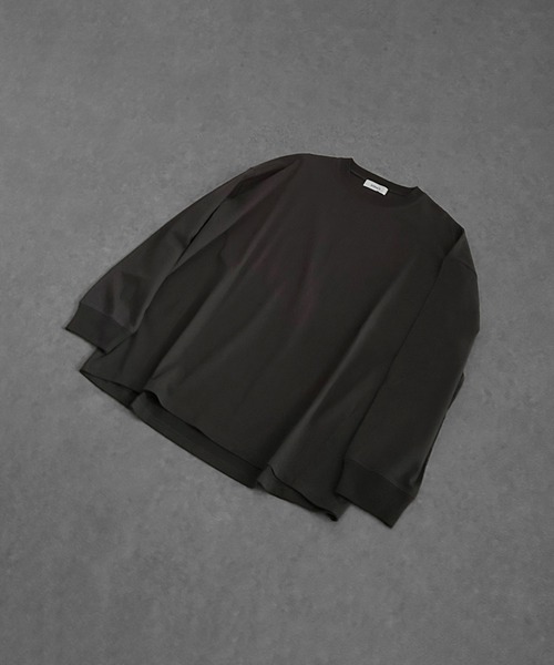 SERACE（セラス）の「【SERACE】Loose silhouette cotton long Tee / ルーズシルエットコットンロンT（Tシャツ/カットソー・メンズ・ブラック/アッシュブラウン/オフホワイト・L/M）」の5枚目の写真