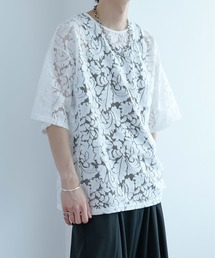 Ellno Loset | レースシアープルオーバー(Tシャツ/カットソー)