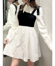 EATME | ニットベストレイヤードワンピース(ワンピース)