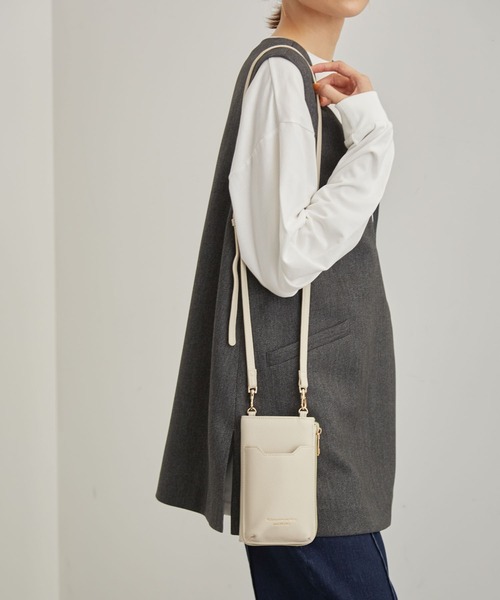 ROPE' PICNIC（ロペピクニック）の「スマホ＆ウォレットショルダーバッグ（ショルダーバッグ・レディース・キナリ/シルバー/ブルー系その他6/オレンジ系その他4/ブラック・FREE）」の2枚目の写真