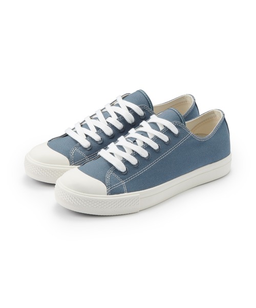 無印良品(ムジルシリョウヒン)の「婦人 疲れにくい 撥水スニーカー(スニーカー・レディース・ブラック/ライトパープル/チャコールグレー/ブルー系1/キナリ/オフホワイト/バーガンディー・24.5cm/22.5cm/23.5cm/23.0cm/25.0cm/22.0cm/24.0cm)」の5枚目の写真