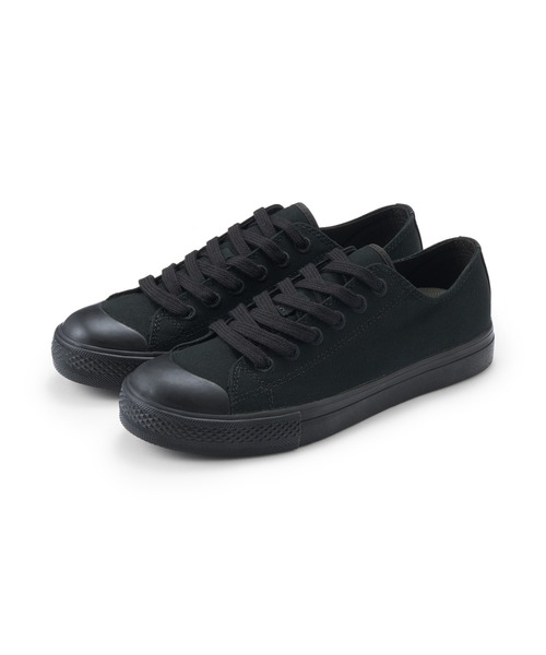 無印良品(ムジルシリョウヒン)の「婦人 疲れにくい 撥水スニーカー(スニーカー・レディース・ブラック/ライトパープル/チャコールグレー/ブルー系1/キナリ/オフホワイト/バーガンディー・24.5cm/22.5cm/23.5cm/23.0cm/25.0cm/22.0cm/24.0cm)」の3枚目の写真