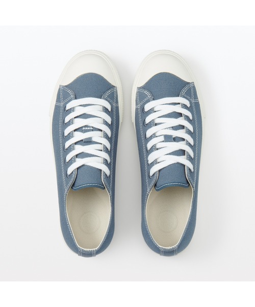 無印良品(ムジルシリョウヒン)の「婦人 疲れにくい 撥水スニーカー(スニーカー・レディース・ブラック/ライトパープル/チャコールグレー/ブルー系1/キナリ/オフホワイト/バーガンディー・24.5cm/22.5cm/23.5cm/23.0cm/25.0cm/22.0cm/24.0cm)」の19枚目の写真