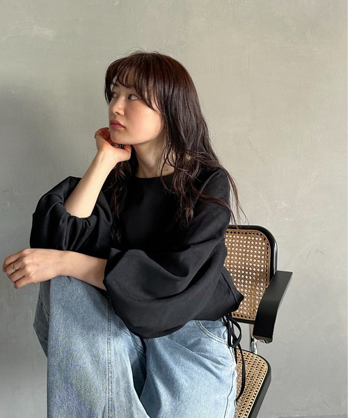 feepur（フェピュール）の「ドロストバルーンショートブラウス