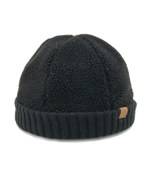 ADPOSION（アドポーション）の「【Ruben】BOA WATCH / ボアニットキャップ（ニットキャップ/ビーニー・レディース・ブラウン/ベージュ/グレー/ブラック・FREE）」の2枚目の写真