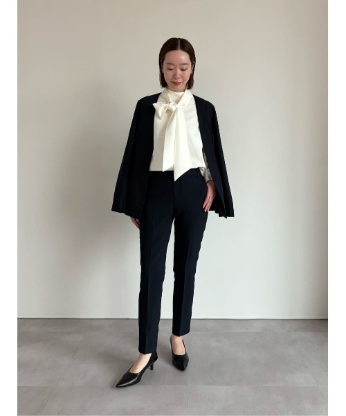 UR'S(ユアーズ)の「2wayボリュームスリーブボウタイブラウス(シャツ/ブラウス・レディース・ライトグリーン/ホワイト/ライトグレー/ブラック/ネイビー・S/L/M)」の17枚目の写真